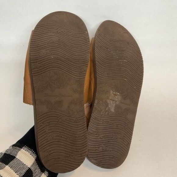 Tommy Bahama Gennadi Palms Brown Textured Leather Slide Sandals Men Size 11 main image 10